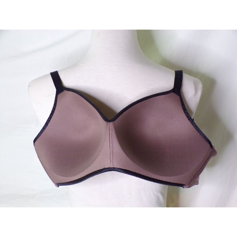 🆕WACOAL Back Appeal Wireless Seamless T-Shirt Bra 34DDD Black #856303 - Picture 8 of 8